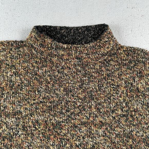 Amy‎ Brill Sweater Women’s L/XL Brown Marled Knit Cotton Chunky Slouchy Pocket - Picture 2 of 16
